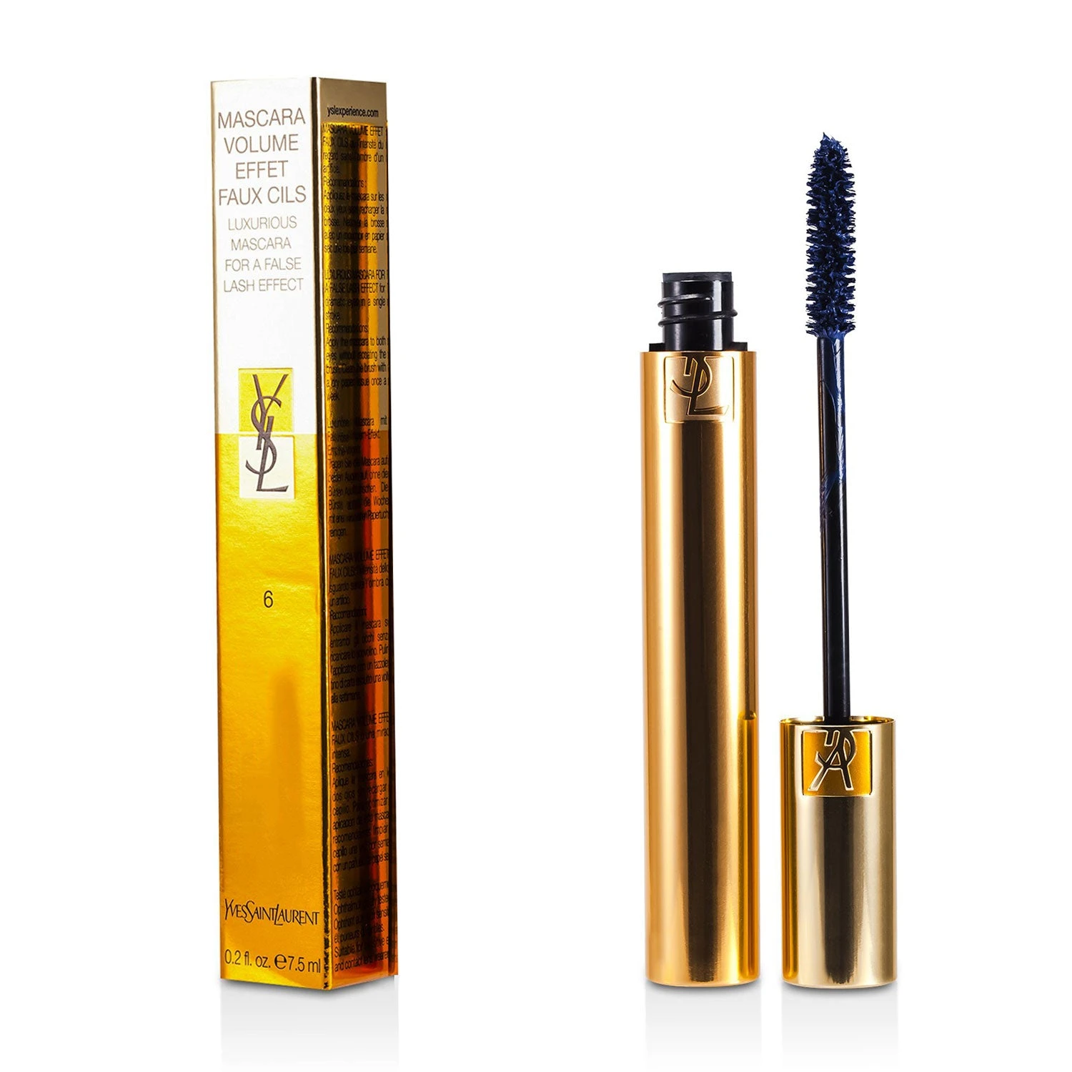 Yves Saint Laurent Mascara Volume Effet Faux Cils (Luxurious Mascara) - # 01 High Density Black 7.5ml/0.2oz 4 Yves Saint Laurent Mascara Volume Effet Faux Cils (Luxurious Mascara) - # 01 High Density Black 7.5ml/0.2oz - Image 2