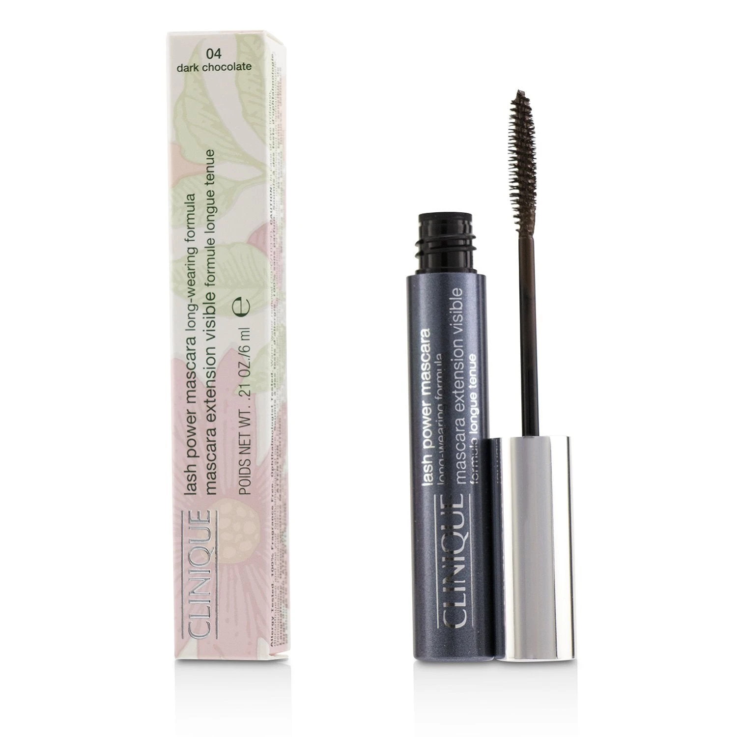Clinique Lash Power Extension Visible Mascara - # 04 Dark Chocolate 6g/0.21oz 3 Clinique Lash Power Extension Visible Mascara - # 04 Dark Chocolate 6g/0.21oz