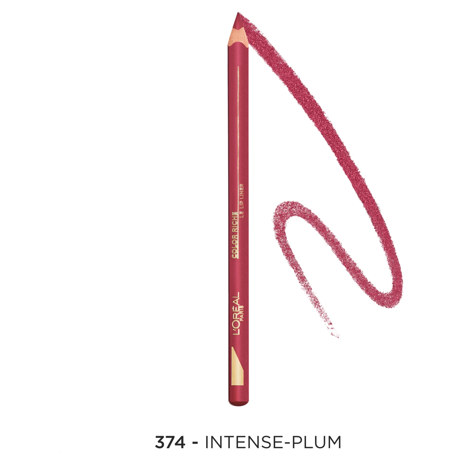 L'Oreal Paris Colour Riche Lip Liner 5g - Intense Plum 4 L'Oreal Paris Colour Riche Lip Liner 5g - Intense Plum - Image 2