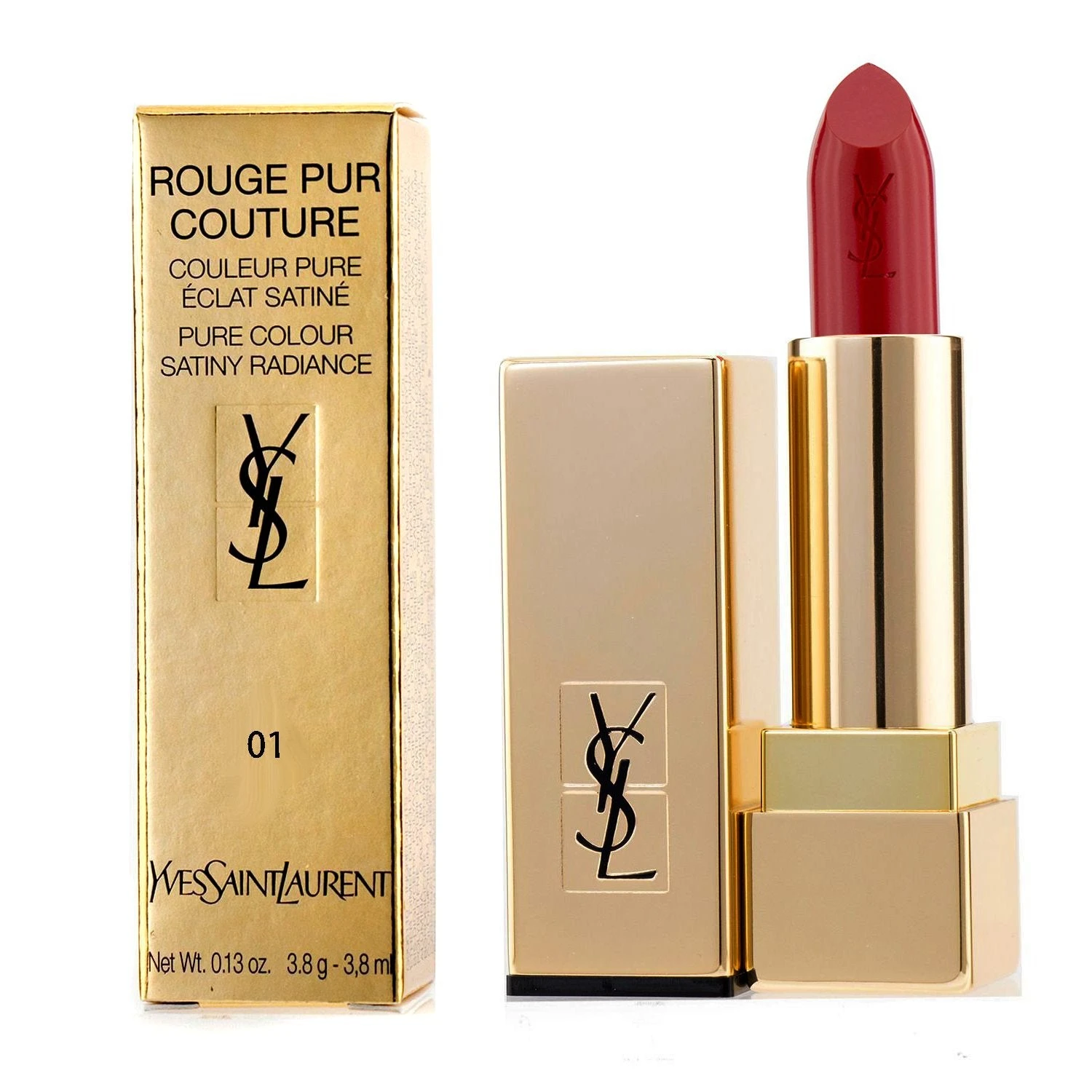 Yves Saint Laurent Rouge Pur Couture - #21 Rouge Paradoxe 3.8g/0.13oz 5 Yves Saint Laurent Rouge Pur Couture - #21 Rouge Paradoxe 3.8g/0.13oz - Image 3