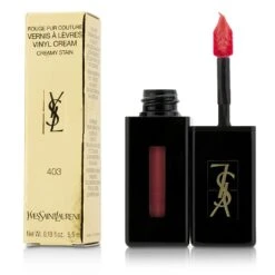 Yves Saint Laurent Rouge Pur Couture Vernis A Levres Vinyl Cream Creamy Stain - # 411 Rhythm Red 5.5ml/0.18oz -Flawless Hue Store 20624781702 ee2747dc f830 45c3 b371 6d02c28e713a