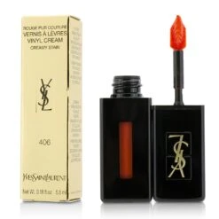 Yves Saint Laurent Rouge Pur Couture Vernis A Levres Vinyl Cream Creamy Stain - # 411 Rhythm Red 5.5ml/0.18oz -Flawless Hue Store 20625081702 d98f4874 bbf5 48e6 afed 3899dfb5ceba