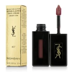 Yves Saint Laurent Rouge Pur Couture Vernis A Levres Vinyl Cream Creamy Stain - # 411 Rhythm Red 5.5ml/0.18oz -Flawless Hue Store 20625181702 ec95a85e e652 4736 a566 83adaa38e1c7