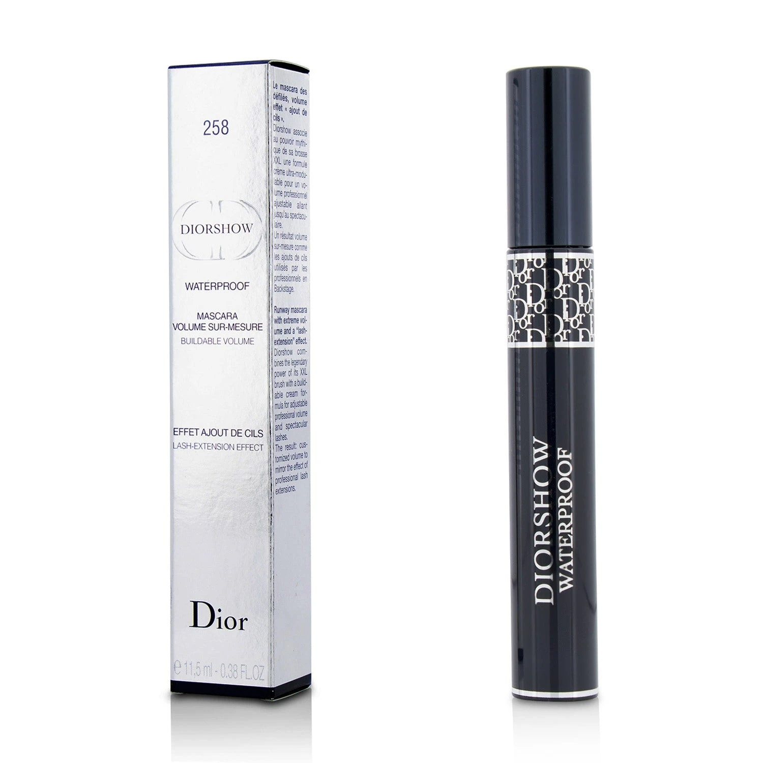 Christian Dior Diorshow Mascara Waterproof - # 258 Catwalk Blue 11.5ml/0.38oz 3 Christian Dior Diorshow Mascara Waterproof - # 258 Catwalk Blue 11.5ml/0.38oz