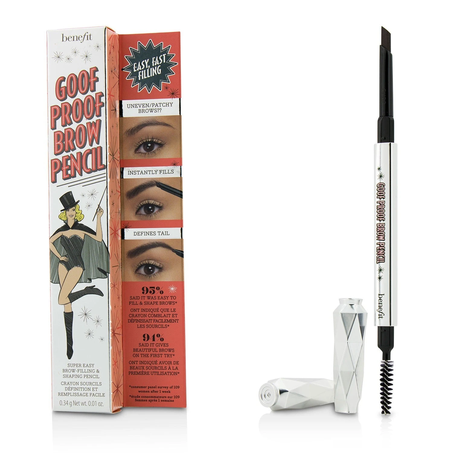 Benefit Goof Proof Brow Pencil - # 2.5 (Neutral Blonde) 0.34g/0.01oz 10 Benefit Goof Proof Brow Pencil - # 2.5 (Neutral Blonde) 0.34g/0.01oz - Image 8
