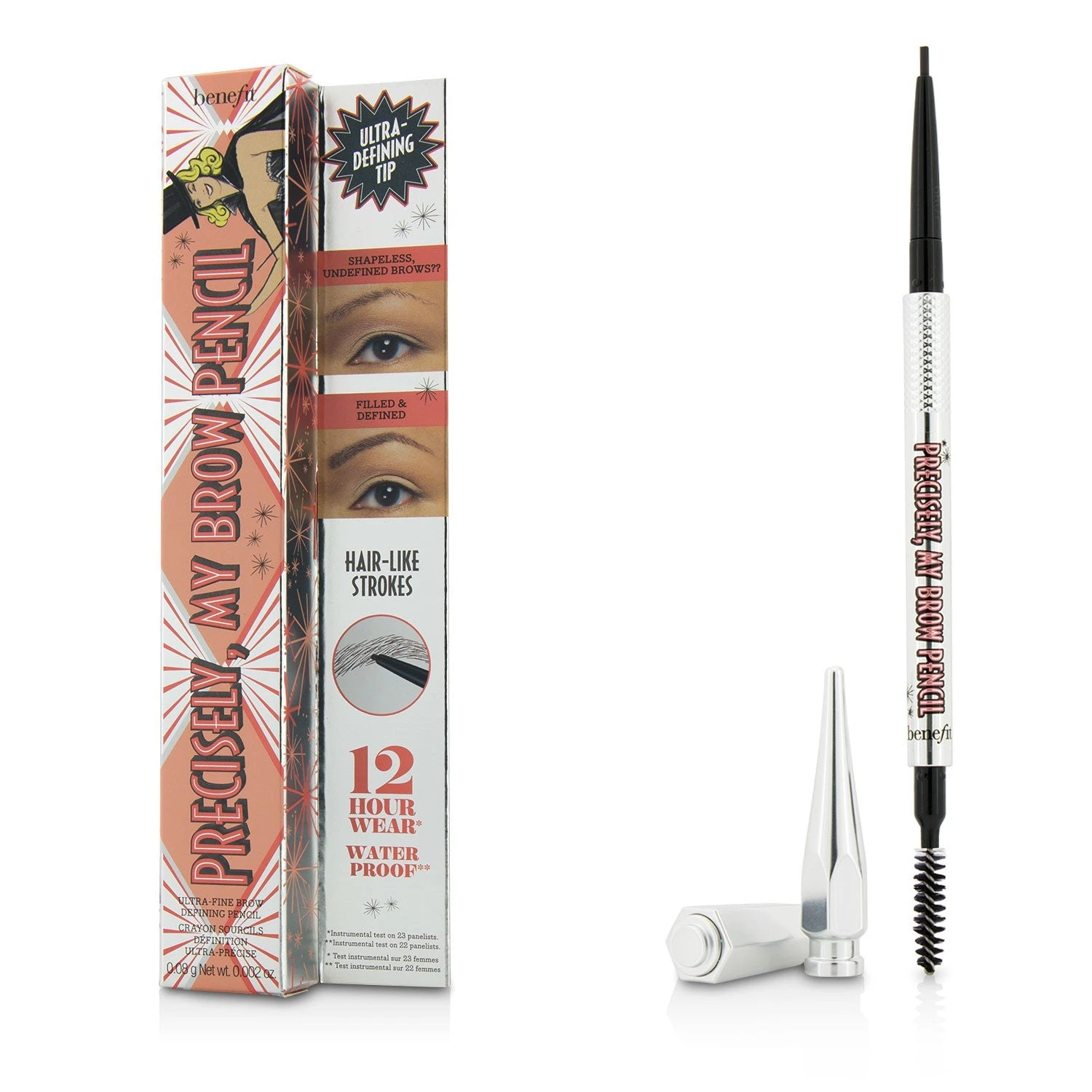 Benefit Precisely My Brow Pencil (Ultra Fine Brow Defining Pencil) - # 3 (Medium) 0.08g/0.002oz 9 Benefit Precisely My Brow Pencil (Ultra Fine Brow Defining Pencil) - # 3 (Medium) 0.08g/0.002oz - Image 7