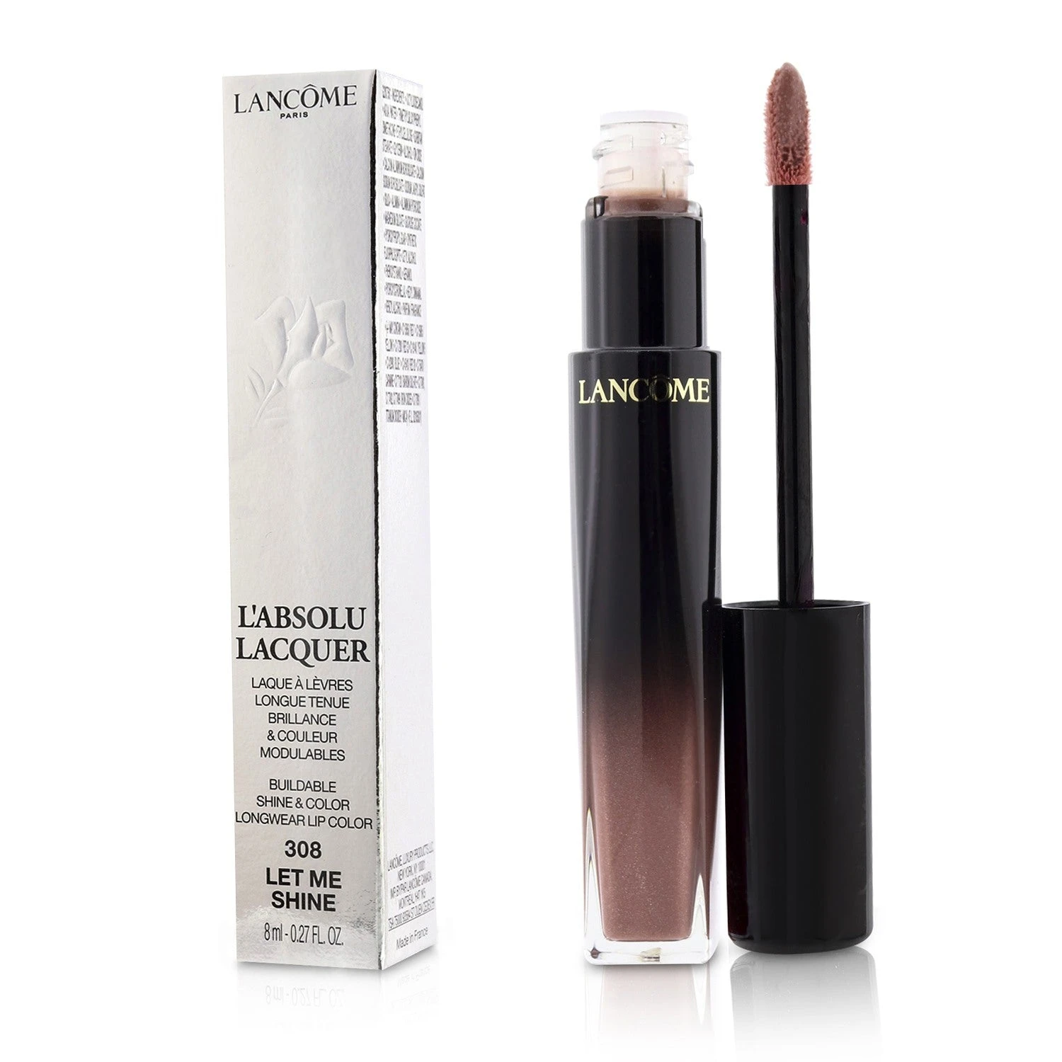 Lancome L'Absolu Lacquer Buildable Shine & Color Longwear Lip Color - # 317 Rise Shine 8ml/0.27oz 10 Lancome L'Absolu Lacquer Buildable Shine & Color Longwear Lip Color - # 317 Rise Shine 8ml/0.27oz - Image 8