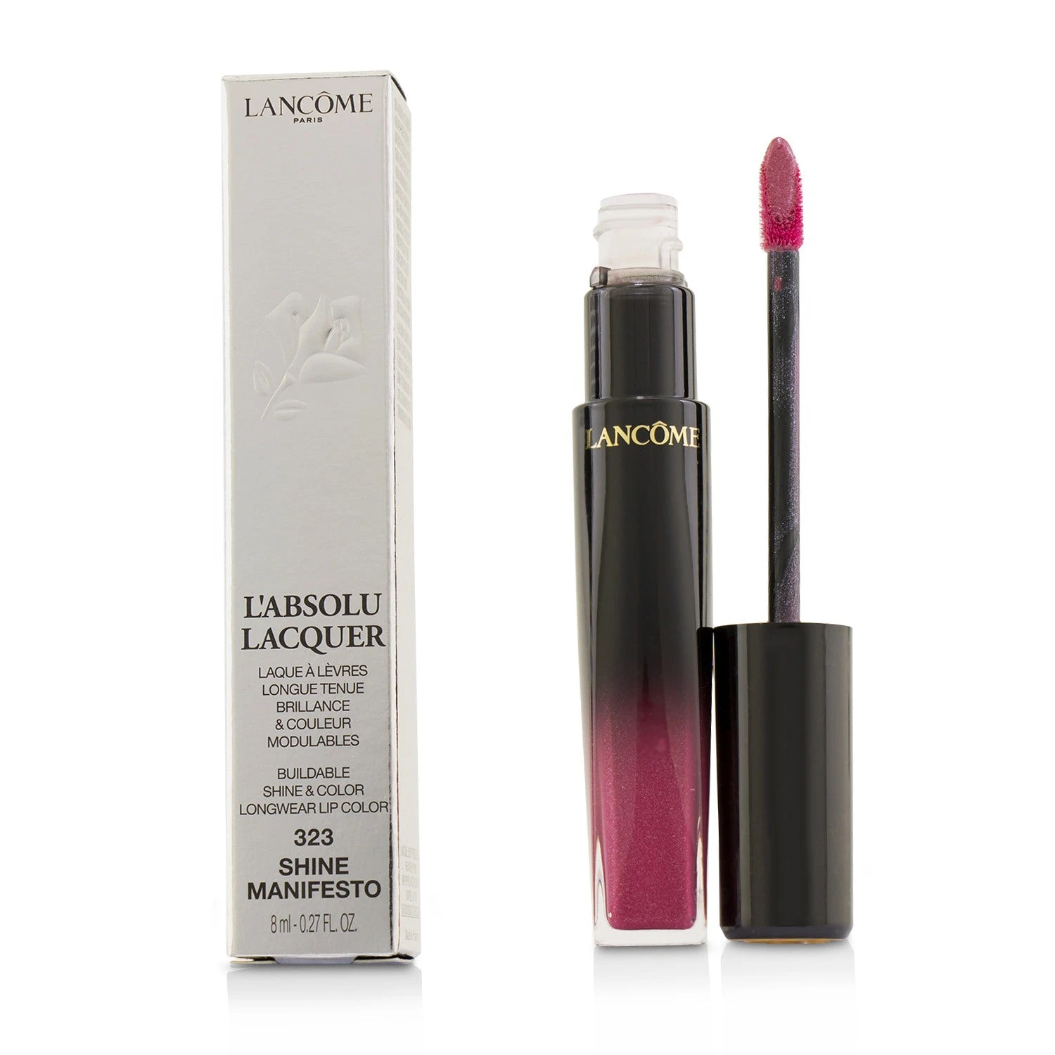 Lancome L'Absolu Lacquer Buildable Shine & Color Longwear Lip Color - # 317 Rise Shine 8ml/0.27oz 13 Lancome L'Absolu Lacquer Buildable Shine & Color Longwear Lip Color - # 317 Rise Shine 8ml/0.27oz - Image 11