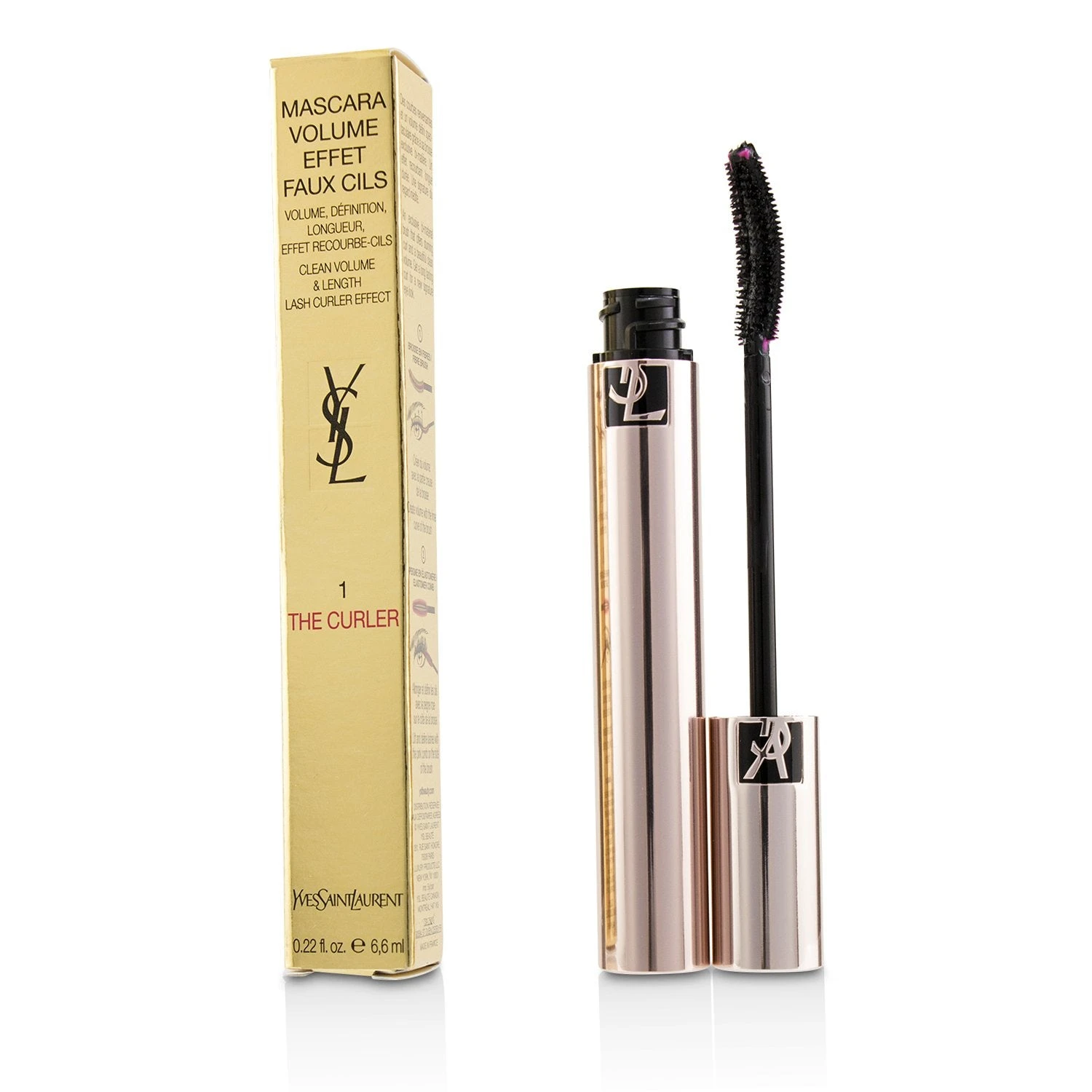 Yves Saint Laurent Volume Effet Faux Cils The Curler Mascara - # 01 Rebellious Black 6.6ml/0.22oz 3 Yves Saint Laurent Volume Effet Faux Cils The Curler Mascara - # 01 Rebellious Black 6.6ml/0.22oz