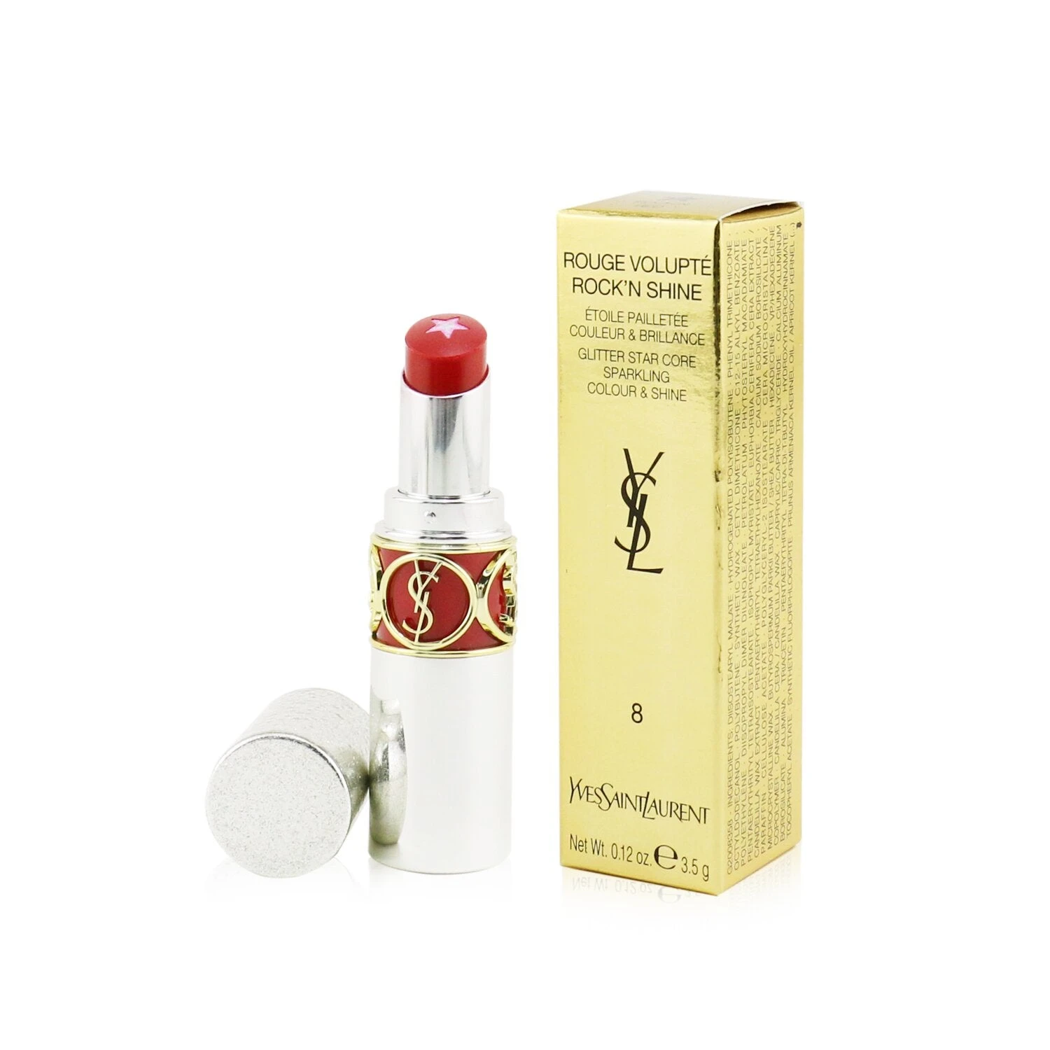 Yves Saint Laurent Rouge Volupte Rock'N Shine Lipstick - # 10 Pink Bass 3.5g/0.12oz 18 Yves Saint Laurent Rouge Volupte Rock'N Shine Lipstick - # 10 Pink Bass 3.5g/0.12oz - Image 16