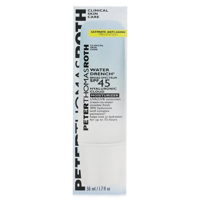Peter Thomas Roth Water Drench Hyaluronic Cloud Moisturizer SPF 45 UVA/UVB Sunscreen 50ml/1.7oz 4 Peter Thomas Roth Water Drench Hyaluronic Cloud Moisturizer SPF 45 UVA/UVB Sunscreen 50ml/1.7oz - Image 2