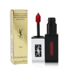 Yves Saint Laurent Rouge Pur Couture Vernis A Levres The Holographics Glossy Stain - # 505 Video Red 6ml/0.2oz 15 Yves Saint Laurent Rouge Pur Couture Vernis A Levres The Holographics Glossy Stain - # 505 Video Red 6ml/0.2oz -Flawless Hue Store 25470381722 1