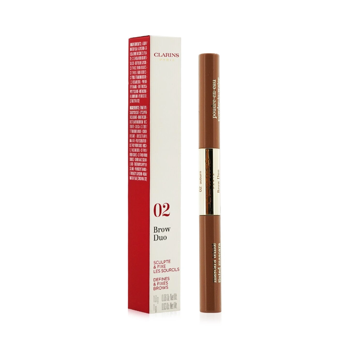 Clarins Brow Duo (1x Brow Pencil, 1x Tinted Mascara) - # 05 Dark Brown 2.8g/0.09oz 8 Clarins Brow Duo (1x Brow Pencil, 1x Tinted Mascara) - # 05 Dark Brown 2.8g/0.09oz - Image 6
