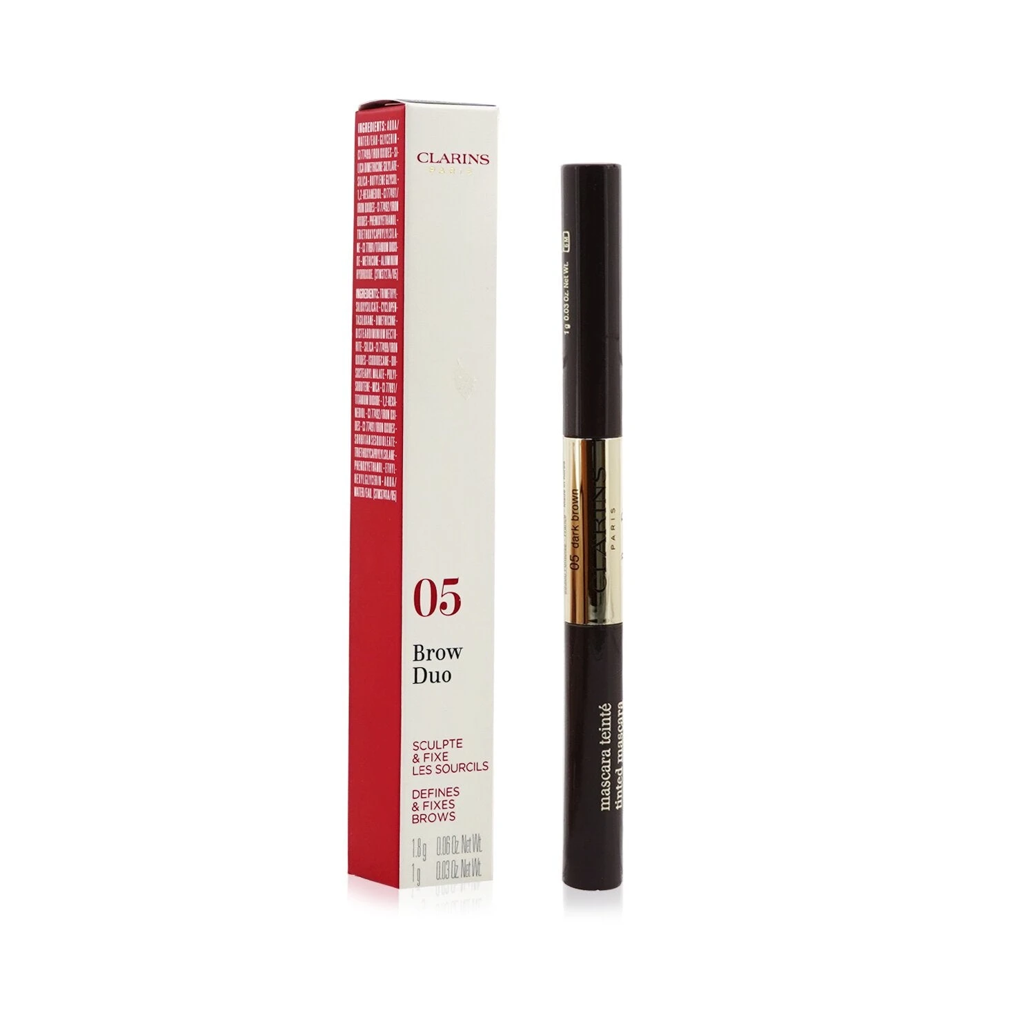 Clarins Brow Duo (1x Brow Pencil, 1x Tinted Mascara) - # 05 Dark Brown 2.8g/0.09oz 16 Clarins Brow Duo (1x Brow Pencil, 1x Tinted Mascara) - # 05 Dark Brown 2.8g/0.09oz - Image 14