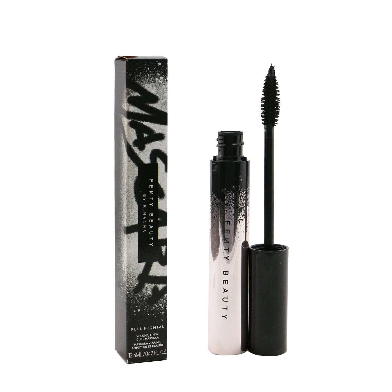 Fenty Beauty By Rihanna Full Frontal Volume, Lift & Curl Mascara - # Cuz I'm Black 12.5ml/0.42oz 4 Fenty Beauty By Rihanna Full Frontal Volume, Lift & Curl Mascara - # Cuz I'm Black 12.5ml/0.42oz - Image 2