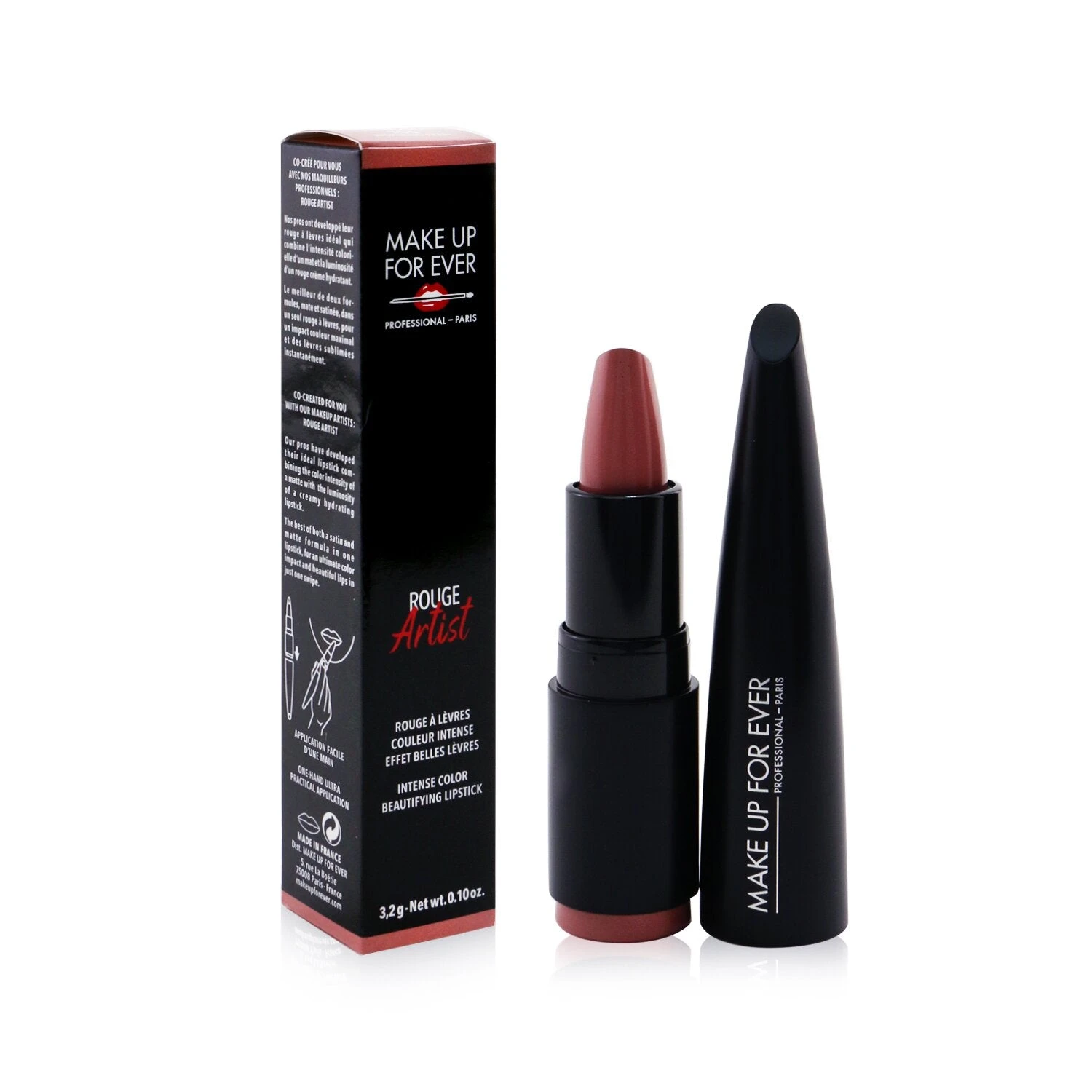 Make Up For Ever Rouge Artist Intense Color Beautifying Lipstick - # 208 Fierce Flamingo 3.2g/0.1oz 13 Make Up For Ever Rouge Artist Intense Color Beautifying Lipstick - # 208 Fierce Flamingo 3.2g/0.1oz - Image 11