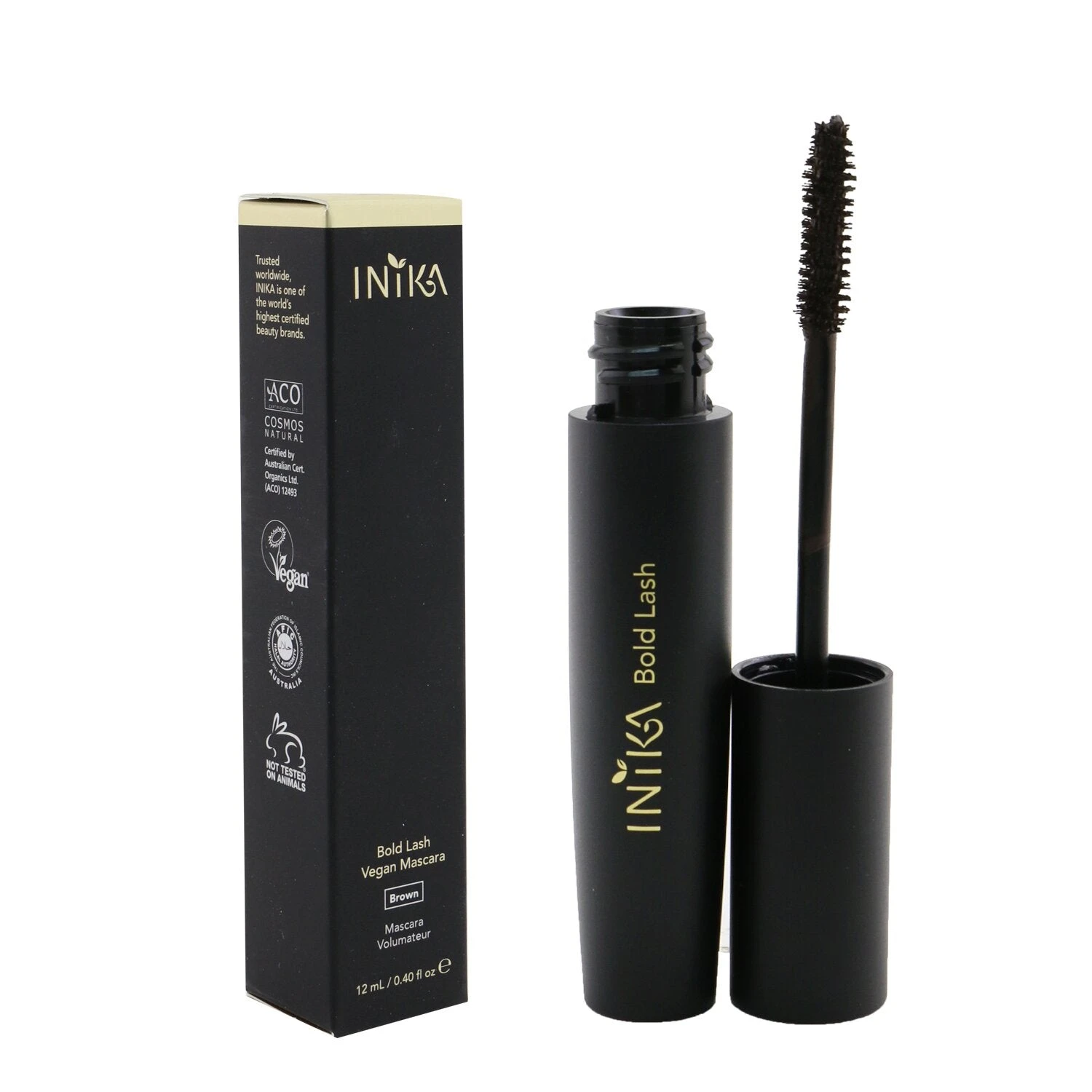 INIKA Organic Bold Lash Vegan Mascara - # Brown 12ml/0.4oz 3 INIKA Organic Bold Lash Vegan Mascara - # Brown 12ml/0.4oz - Image 2