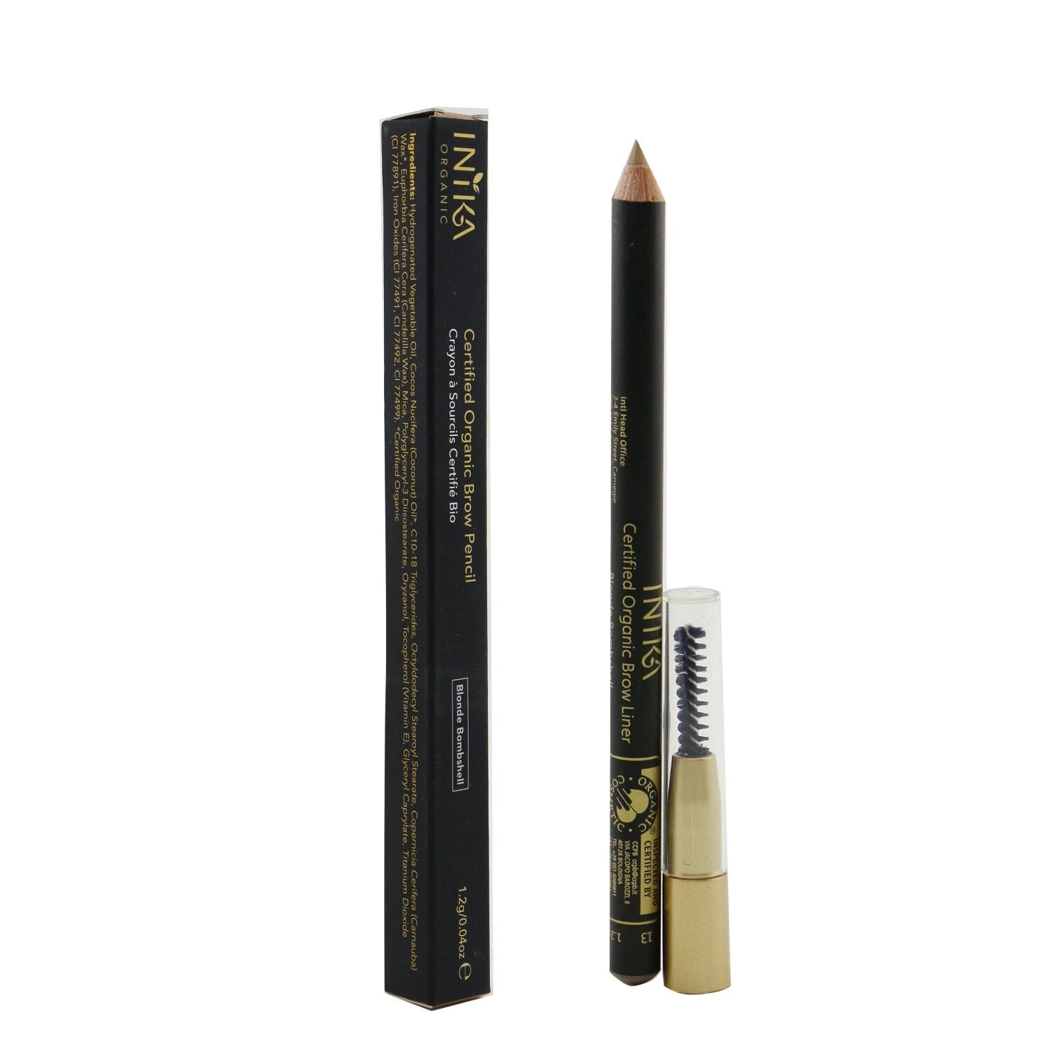 INIKA Organic Certified Organic Brow Pencil - # 01 Blonde Bombshell 1.2g/0.04oz 4 INIKA Organic Certified Organic Brow Pencil - # 01 Blonde Bombshell 1.2g/0.04oz - Image 2