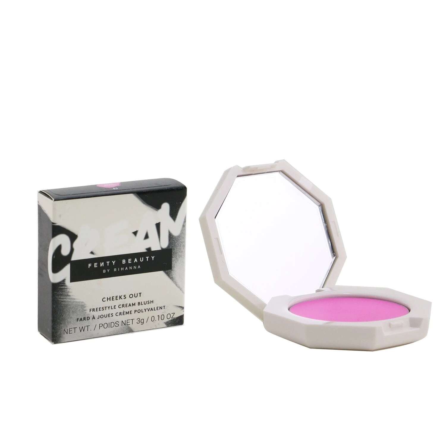 Fenty Beauty By Rihanna Cheeks Out Freestyle Cream Blush - # 02 Petal Poppin (Soft Baby Pink) 3g/0.1oz 10 Fenty Beauty By Rihanna Cheeks Out Freestyle Cream Blush - # 02 Petal Poppin (Soft Baby Pink) 3g/0.1oz - Image 8
