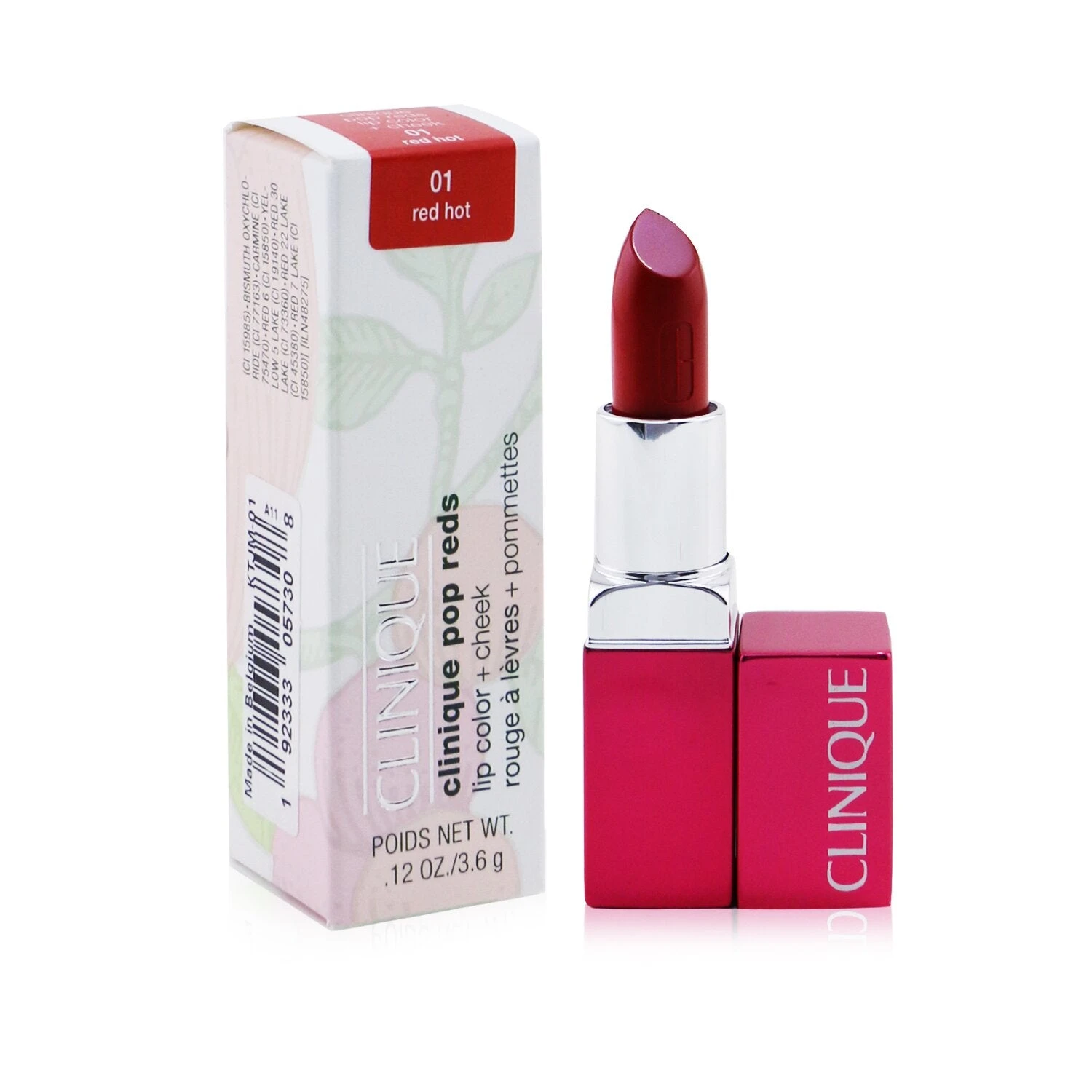 Clinique Clinique Pop Reds Lip Color + Cheek - # 03 Red-y To Party 3.6g/0.12oz 7 Clinique Clinique Pop Reds Lip Color + Cheek - # 03 Red-y To Party 3.6g/0.12oz - Image 5