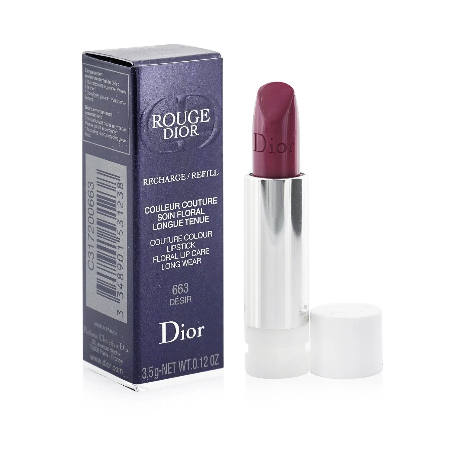 Christian Dior Rouge Dior Couture Colour Refillable Lipstick Refill - # 525 Cherie (Metallic) 3.5g/0.12oz 16 Christian Dior Rouge Dior Couture Colour Refillable Lipstick Refill - # 525 Cherie (Metallic) 3.5g/0.12oz - Image 14