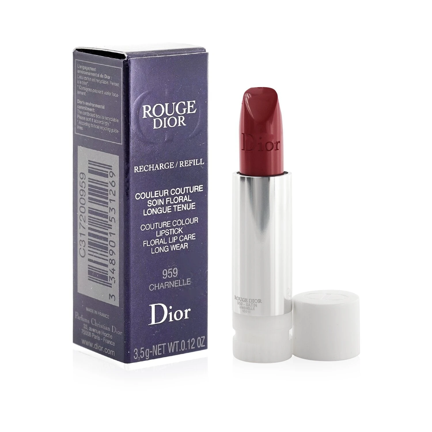 Christian Dior Rouge Dior Couture Colour Refillable Lipstick Refill - # 525 Cherie (Metallic) (Box Slightly Damaged) 3.5g/0.12oz 16 Christian Dior Rouge Dior Couture Colour Refillable Lipstick Refill - # 525 Cherie (Metallic) (Box Slightly Damaged) 3.5g/0.12oz - Image 14