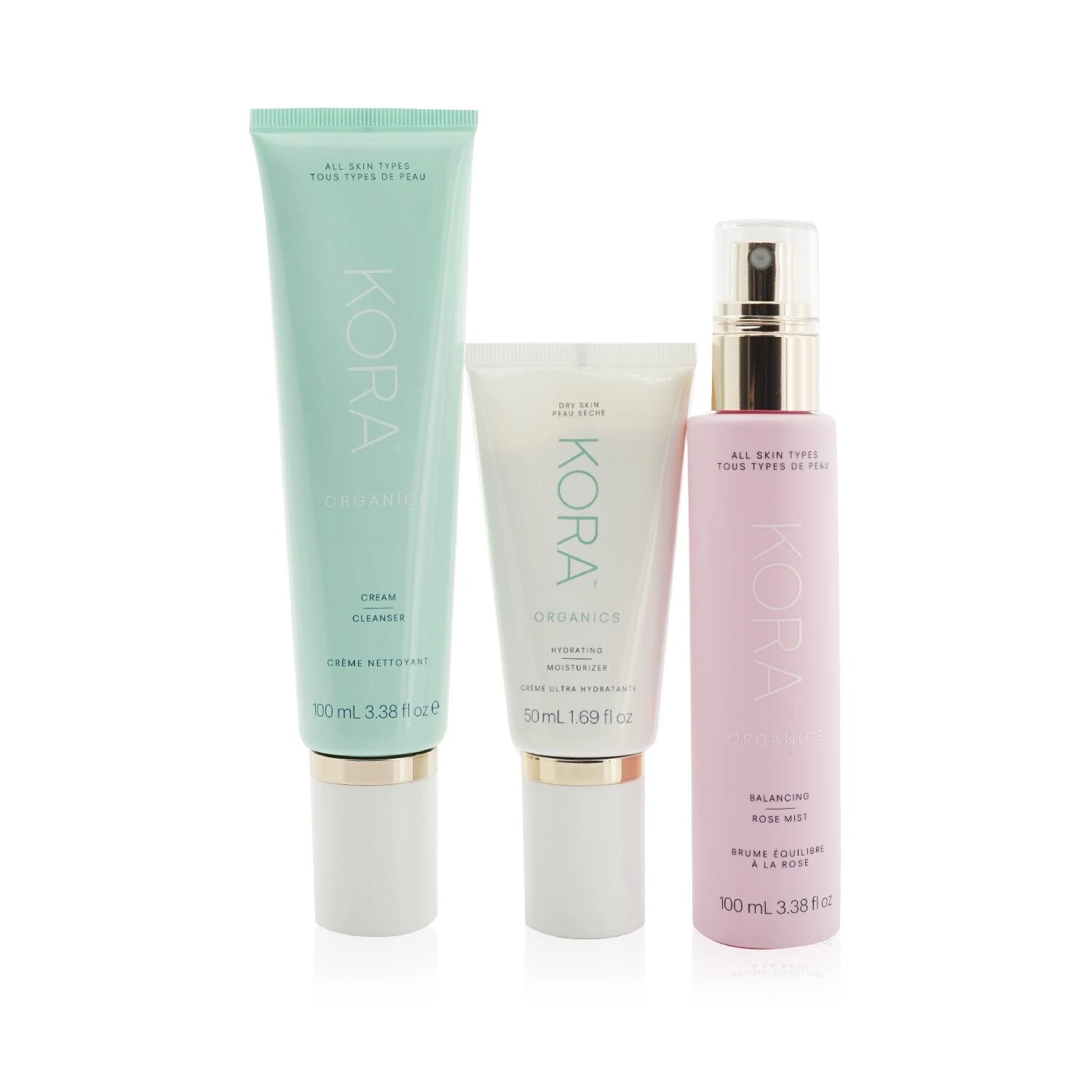 Kora Organics 3 Step System - Dry Skin: Cream Cleanser 100ml + Balancing Rose Mist 100ml + Hydrating Moisturizer 50ml (Box Slightly Damaged) 3pcs 4 Kora Organics 3 Step System - Dry Skin: Cream Cleanser 100ml + Balancing Rose Mist 100ml + Hydrating Moisturizer 50ml (Box Slightly Damaged) 3pcs - Image 2