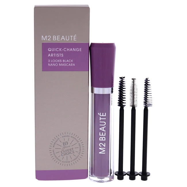 M2 Beaute 3 Looks Black Nano Mascara By M2 Beaute For Women - 0.2 Oz Mascara 3 M2 Beaute 3 Looks Black Nano Mascara By M2 Beaute For Women - 0.2 Oz Mascara
